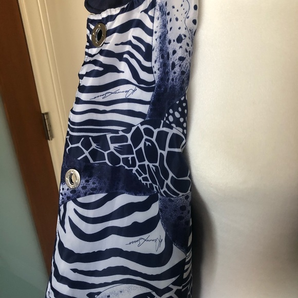 DENNIS BASSO blue silk quilted jacket - Picture 4 of 10